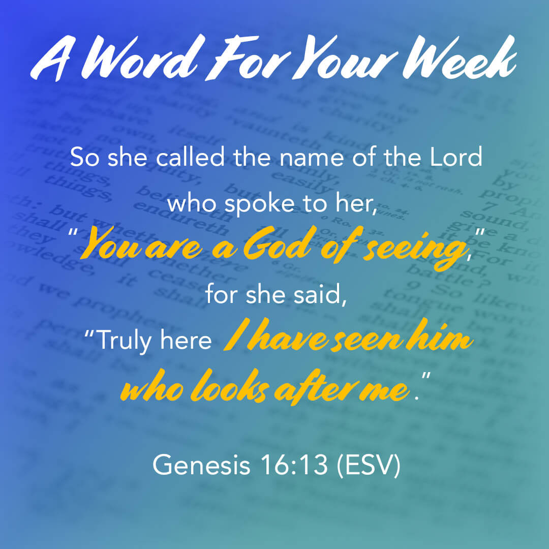 LMI's 'A word for your week' devotional taken from Genesis 16:13