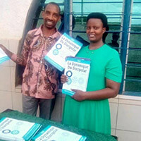 LMI's Burundi BTM Representative takes delivery of Dynamics of Discipleship courses
